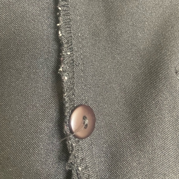 Vintage Women’s Alia Classic Black Button-Up Shirt - Size 8 - Picture 5 of 7